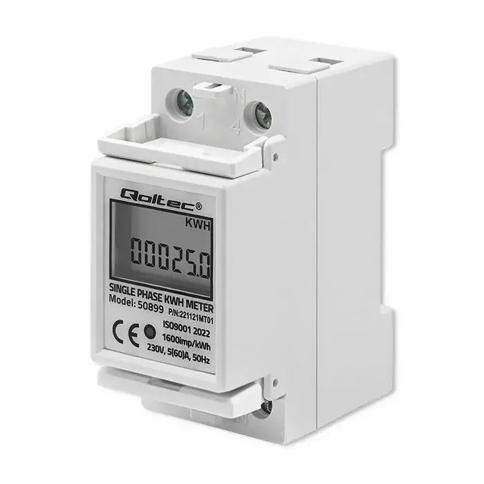 QOLTEC 50899 vienfāzes skaitītājs 230 V Photo 8