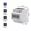 Trīsfāzu elektroniskais skaitītājs QOLTEC 50900 400V Photo 3