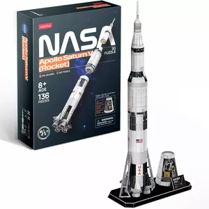 3D-пазл cubicfun Модель ракеты Apollo Saturn — сборный обучающий набор