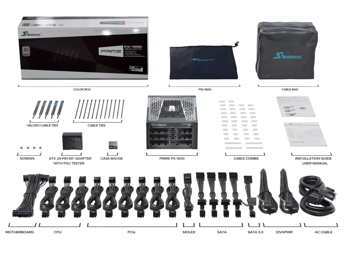 Barošanas bloks Seasonic ATX3-PRIME-PX-1600 Photo 11