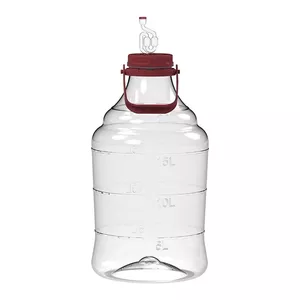 BROWIN Unbreakable Demijohn 20L with Handle and Airlock