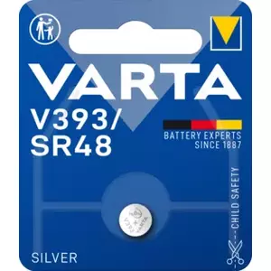 Viena lietošanas poga baterija Varta V393 SR48 Silver‑Oxide 5,4×7,9 mm, 1,02 g