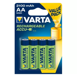 Перезаряжаемые батареи Varta 56616101404 AA NiMH — 4 шт., размер AA