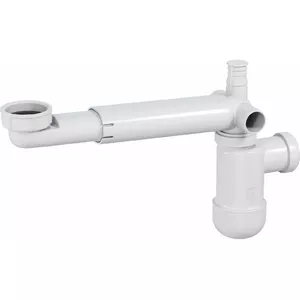 Bottle trap deante Space Sever 5/4" DN32 with extension white NHC 633K