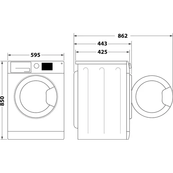 Indesit MTWSE 61294 WK EE veļas mašīna Photo 14