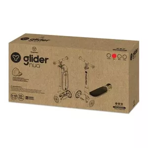 Yvolution GLIDER NUA skrejritenis - sarkans ECO BOX