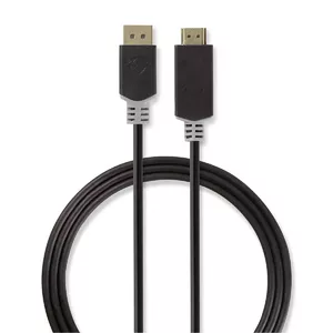 Video kabeļa adapteris Nedis CCBW37100AT20 2m DisplayPort uz HDMI