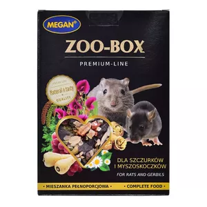 MEGAN Zoo-Box - Barība žurkām un pelēkzivīm - 550 g