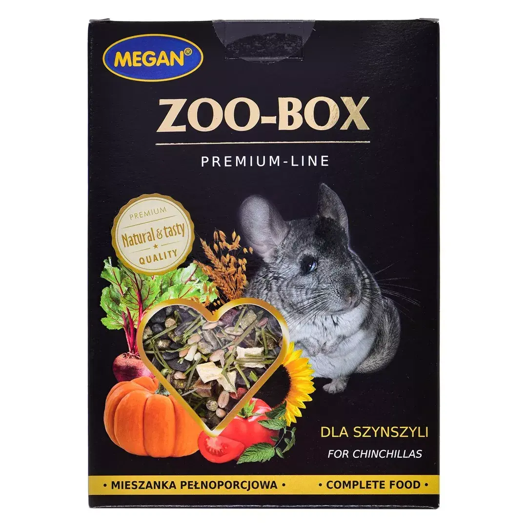 MEGAN Zoo-Box Barība šinšillām 500 g