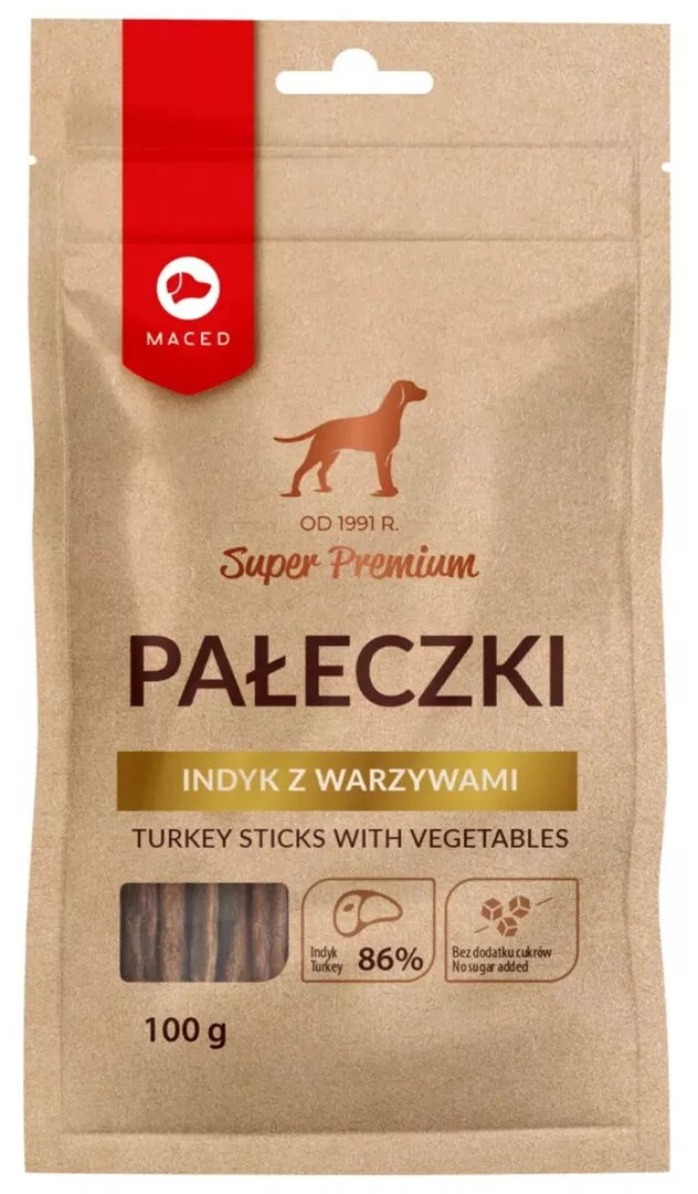 Suņu našķis MACED Turkey sticks ar
