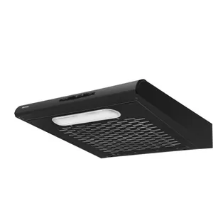 Built-in hood MPM MPM-61-PX-73, black stainless steel, 600×190×560 mm, 175 m³/h, charcoal filter