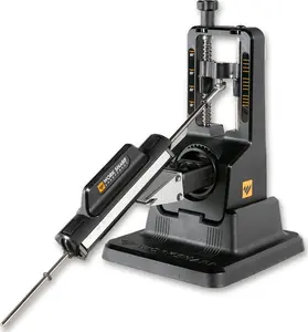 Точилка для ножей Work Sharp Precision Adjust 09DX164 с регулировкой угла и керамическим правящим стержнем, алмазные пластины, чёрная, 243,8×165,1×143,3 мм