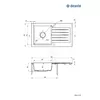 Гранитная 1-чашевая мойка Deante ZQZ_G113 Photo 2