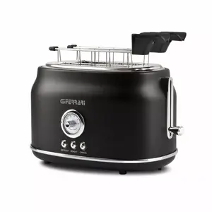 Toaster G3FERRARI Artista 2-slice, 685 W, Black, button controls