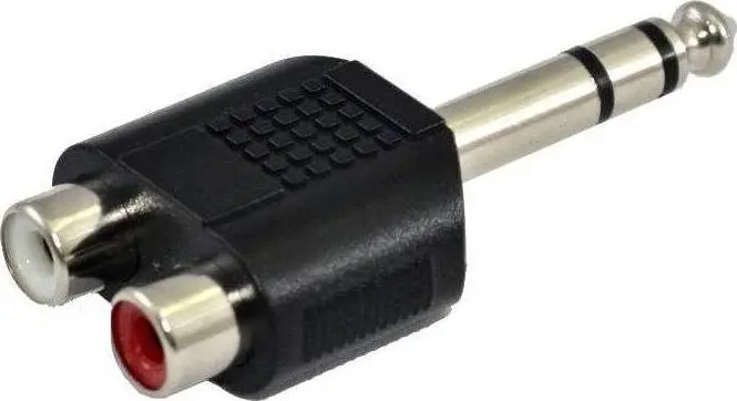 Аудиоадаптер SSQ HA7 2x RCA на 6.3 мм стерео джек Photo 2