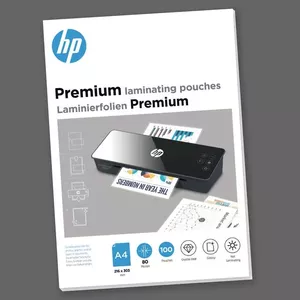 Laminator pouches HP 9123, transparent glossy, A4, 100 pcs, 80 µm