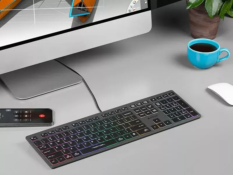 A4Tech FSTYLER FX60H vadu tastatūra ar apgaismojumu Photo 4