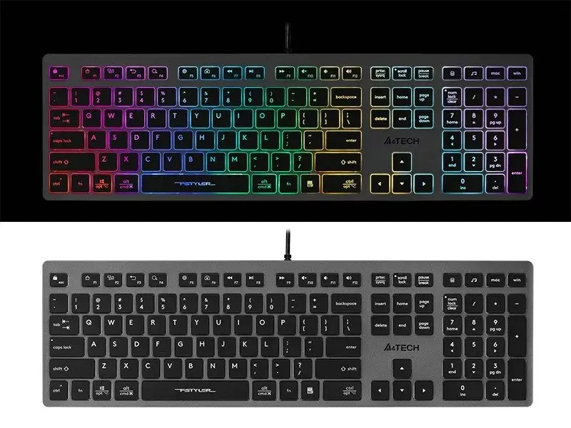 A4Tech FSTYLER FX60H vadu tastatūra ar apgaismojumu Photo 5