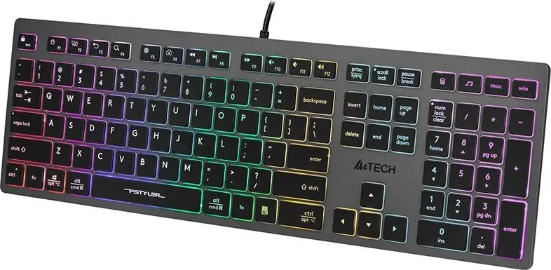A4Tech FSTYLER FX60H wired neon-backlit keyboard Photo 6