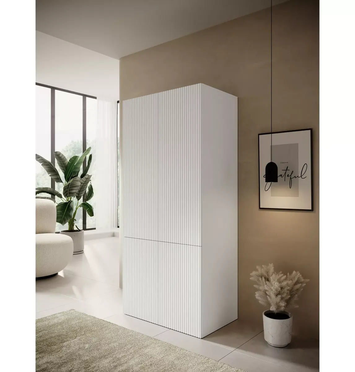 Skapis cama meble PAFOS 2D 90x55,5x198,5 Photo 3