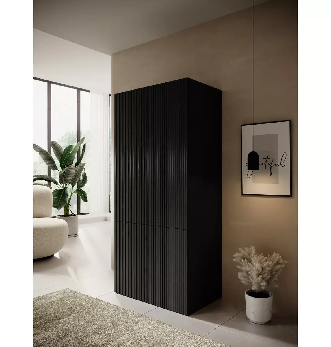 Skapis cama meble PAFOS 2D 90×55,5×198,5 cm Photo 3