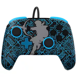 Gamepad PDP Nintendo Switch Sheikah Shoot REMATCH GLOW Wired USB Black Blue 3m