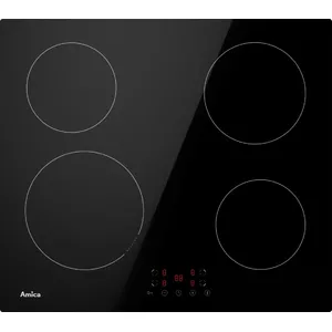 Induction hob AMICA PI6501, 4 cooking zones, touch control