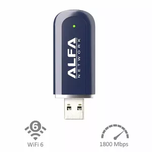USB wireless adapter alfa network AWUS036AXER — dual-band 802.11ac, USB interface