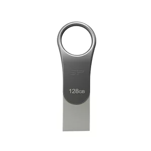 USB flash drive Silicon Power C80 128GB USB 3.2 Gen 1 (Type-A / Type-C) titanium