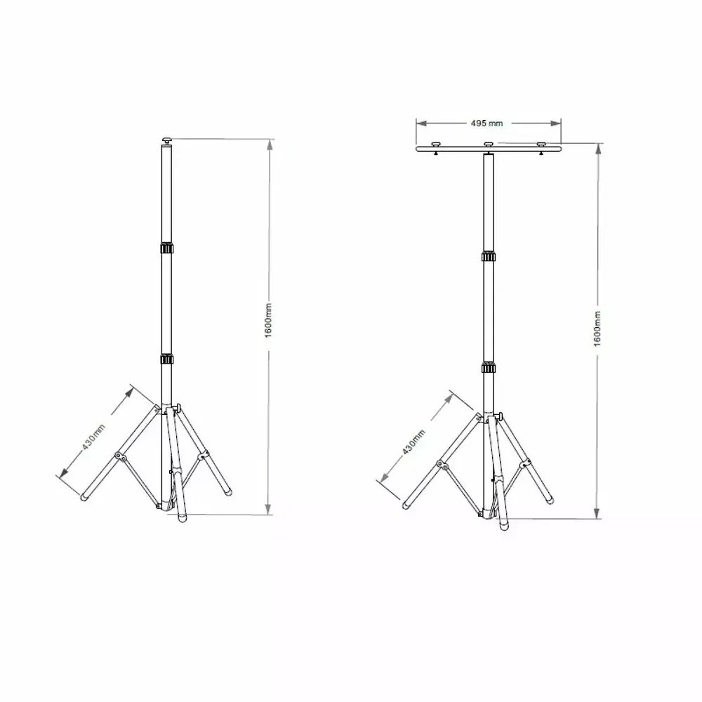 Forever Light LED statīvs 2x30W 4500K Photo 5