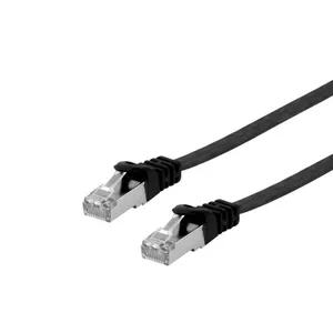 Network Cable Equip Cat.6A U/FTP Flat Patch Cable RJ-45 3.0m Black