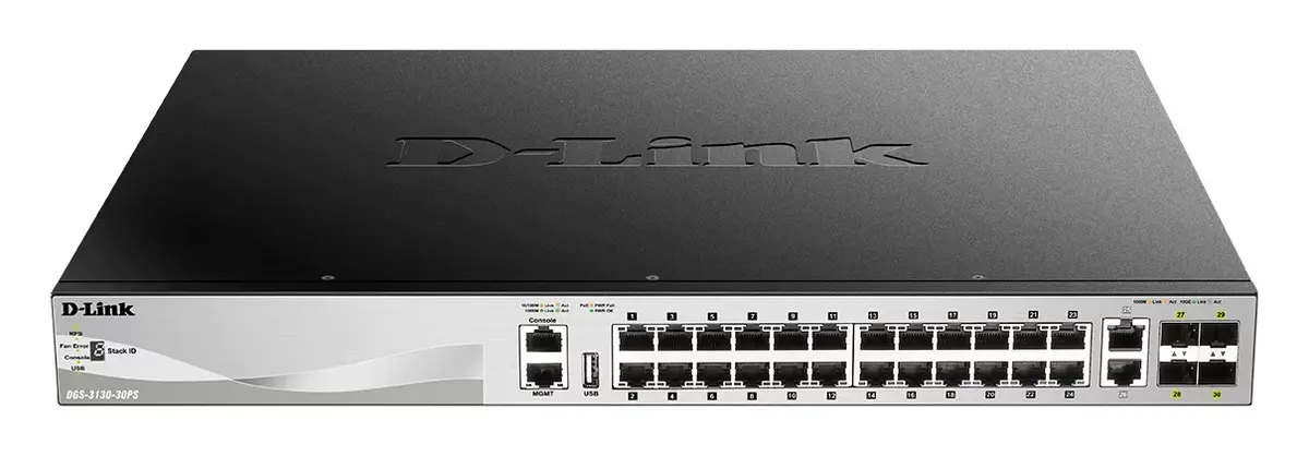 D-Link DGS-3130-30PS/E Pārvaldāms L3 Slēdzis Photo 2