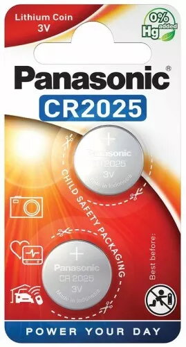 Baterija Panasonic CR2025 litija monēta 3V
