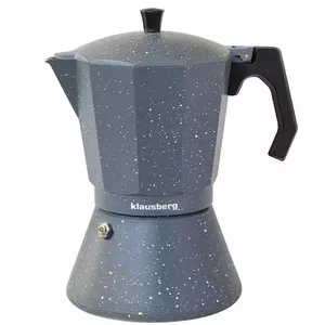 Espresso coffee maker 6 cups, marbled gray Klausberg