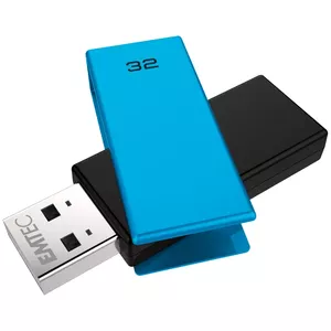 USB flash drive Emtec 32 GB USB Type-A C350 Brick 2.0 Black Blue