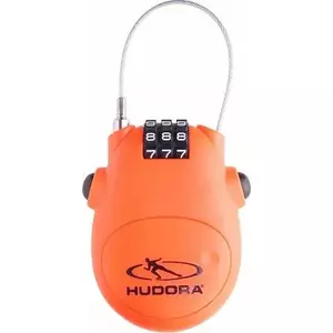 Тросовый замок HUDORA 03045 — оранжевый замок для велосипеда/безопасности