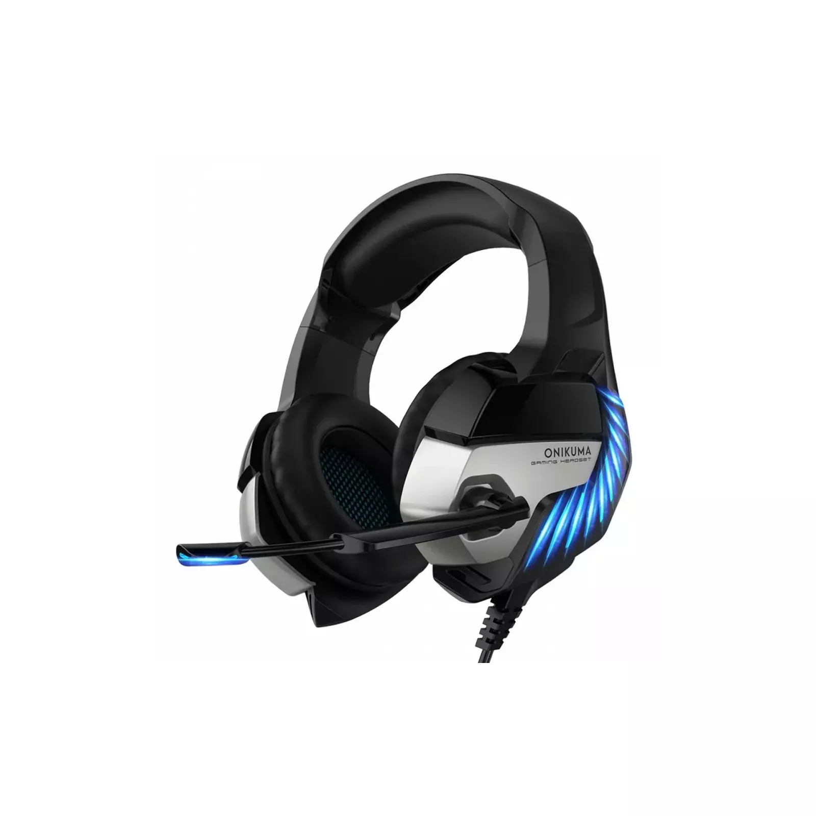 Gaming headset K5 PRO black blue ON K5PRO BE Headphones AiO.lv