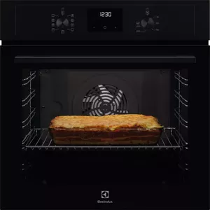 Встраиваемая электрическая духовка Electrolux EOF3C50H чёрная каталитическая с телескопическими направляющими