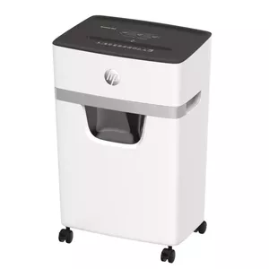 Paper shredder HP OneShred 15CC — particle (micro) cut P-4, 22 cm feed, 15 sheets, 20 L bin, 350 W, white