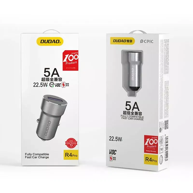 Cigar lighter DUDAO R4Pro Upgrade Gray Photo 2