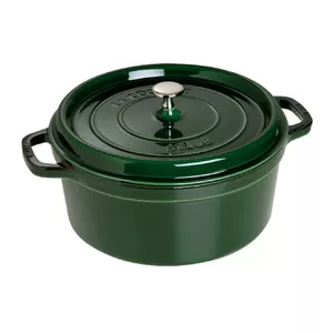 Cast iron round pot ZWILLING STAUB model 40509-358-0, enameled interior, suitable for stovetop and oven
