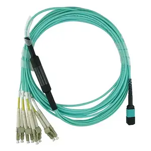 BlueOptics CBL-MTP12-4LC-OM3-1M-BO InfiniBand оптоволоконный кабель MTP 4x LC/LC Aqua 1м