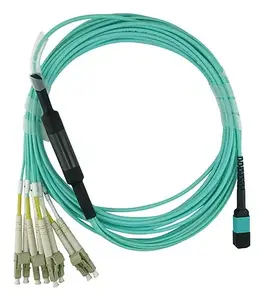 Оптический кабель BlueOptics CBL-MTP12-4LC-OM3-10M-BO — MTP до 4× LC/LC, OM3, 10 м, LC/APC, 50 µм