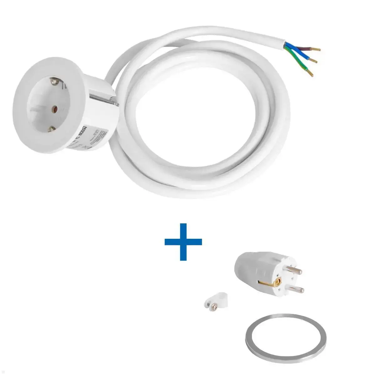 Bachmann PIX built-in desk socket 2 m cable Photo 2
