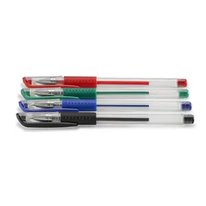 Capped gel pen Hama Basic 4 pcs Black Blue Green Red