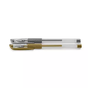Hama Classic Gēla pildspalva ar uzgali Zelts, Sudrabs 2 pcs