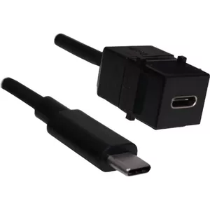 USB extension cable Bachmann 917.1212 24‑pin USB-C male to female 50 cm USB 3.1 Power Delivery 60W