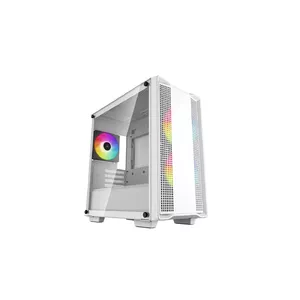 PC Case DeepCool CC360 WH ARGB Mini Tower White — Micro‑ATX/Mini‑ITX, Tempered Glass, 2x 3.5" + 3x 2.5", 2x Front 120mm Fans