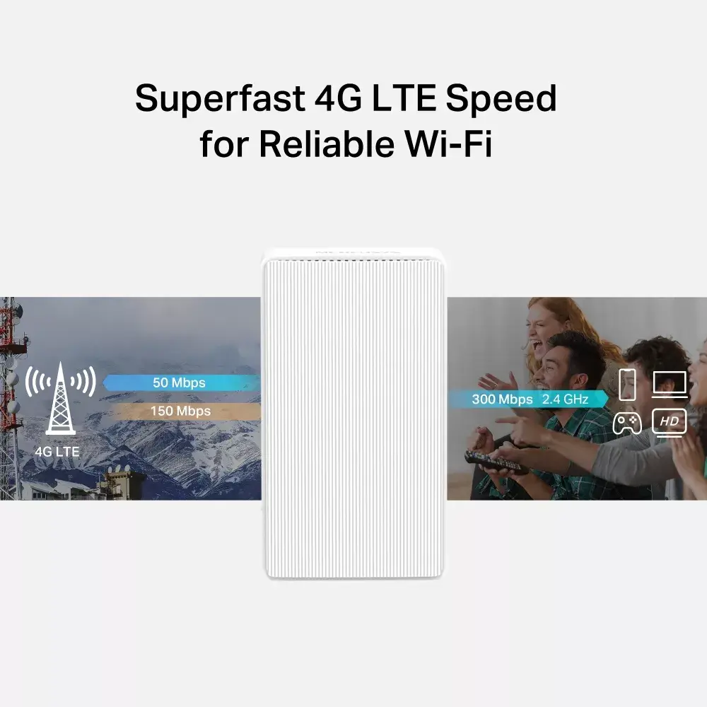MERCUSYS Maršrutētājs 300 Mb/s Wireless N 4G LTE Photo 5