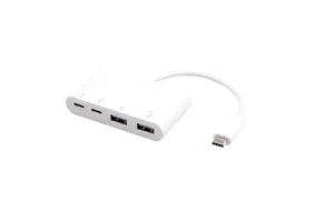 USB-концентратор eSTUFF с 2 портами USB 3.0 и 2 портами USB-C 3.1 10000 Мбит/с Белый USB Power Delivery 100 Вт